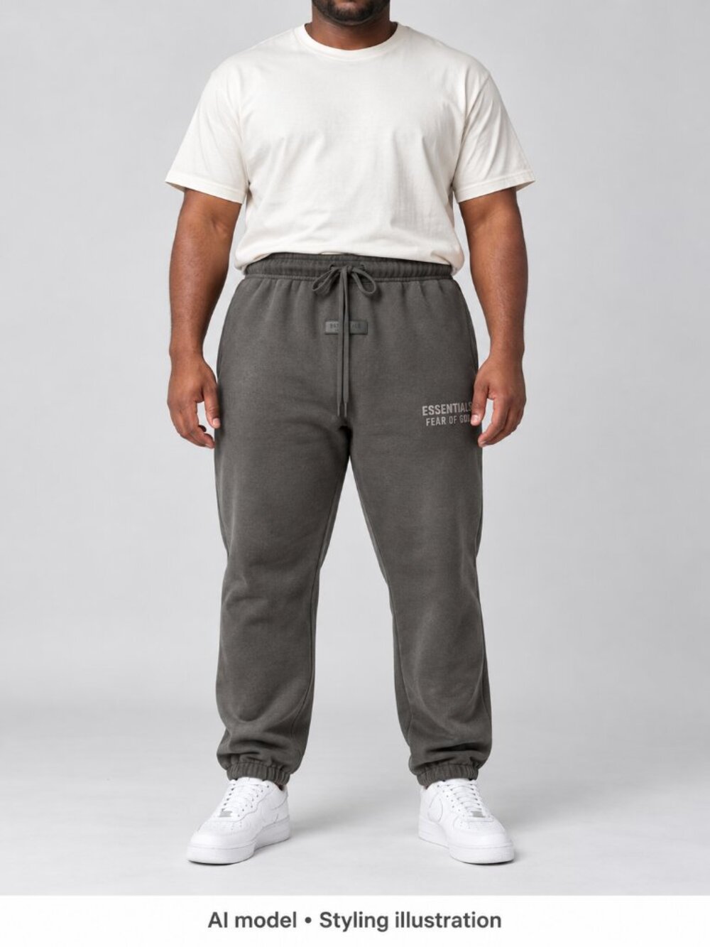 Fear of God ESSENTIALS XXL Dark Gray Drawstring Joggers Sweatpants Like New